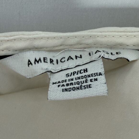 American Eagle Flowy Tank Top Womens Small Ivory Off White Layering Piece Fall - Picture 4 of 4